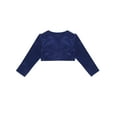 thumbnail image 4 of Aislor Kids Girls Long Sleeves Short Bolero Flower Girl Shrug Cardigan Wedding Prom Pageant Cover Up Sweater, 4 of 7