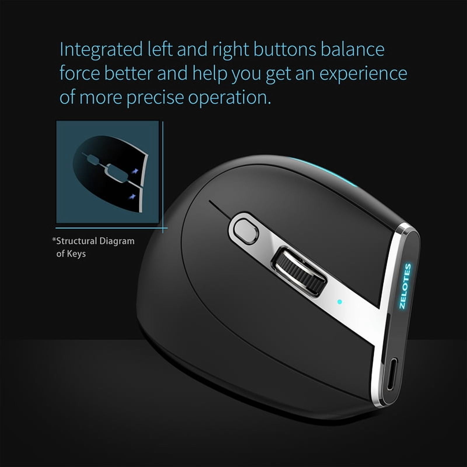 RGB 2.4G Wireless Vertaical Mouse White Rechargeable Bluetooth Mouse for Laptop Tablet Programmable Gaming Mouse Ergonomic Mice