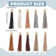 thumbnail image 3 of 20Pcs 10 Colors Imitation Leather Big Pendants Tassel Charms Golden Mixed Color 108x13.5mm Hole: 4mm 2pcs/color, 3 of 5
