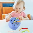 thumbnail image 4 of Wooden Insect Catching Toy, Magnetic Insertion Puzzle, Hand-Eye Coordination Game, Montessori Learning Activity, Colorful Educational Gift for Toddlers, 4 of 6