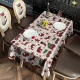 thumbnail image 2 of Multicolor Christmas Camping Pattern Rectangle Tablecloth 60"x120",Waterproof Polyester Rectangle Table Cloth, Wipeable Spillproof Polyester Tablecloth for Dining, Camping, Indoor and Outdoor, 2 of 6
