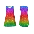 thumbnail image 7 of Goofa Rainbow Glitter for Summer Dresses for Women – Beach Floral Sundress, Casual Pockets Boho Tank Dress for Hot Days, 7 of 7