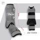thumbnail image 2 of ESPINILLERA, PROTECTOR DE BATEO BEISBOL , GRIS/NEGRO, FELTER, 2 of 5