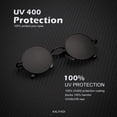 thumbnail image 2 of Gafas de sol KALIYADI redondas polarizadas retro de metal UV400 45 mm, 2 of 7