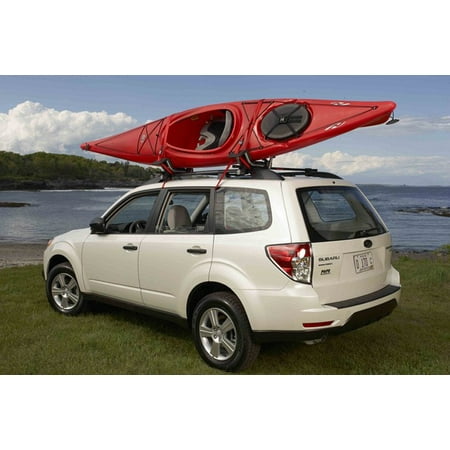 - malone downloader folding j-style universal car rack kayak carrier with bow and stern lines