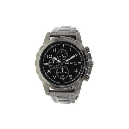 Fossil Set Wrist Watch - Fossil The Dean Chronograph Mens Wrist Watch w/Black Stainless Steel Band & Face