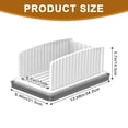 thumbnail image 4 of Adjustable Bread Slicer for Homemade Bread Foldable Bread Cutting Guide with Crumb Tray Multi Width Slicing Tool for Bread Cakes, 4 of 7