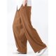 thumbnail image 1 of Pantalones de lino pegajosos para hombre Pantalones sueltos y rectos para hombre Pantalones casuales de otoño de algodón y lino Pantalones anchos con colgante para hombre, 1 of 2