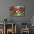 thumbnail image 4 of Luxe Metal Art 'Vivid Poppies III' by Carolee Vitaletti Metal Wall Art, 36"x24", 4 of 7