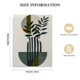 thumbnail image 2 of ARISTURING  Boho Wall Decor Sage Green Leaves Wall Art Mid Century Wall Decor Modern Abstract Geometric Plant Canvas Wall Art Dark Green Boho Wall Art Prints, 2 of 5