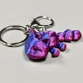 thumbnail image 6 of 10pcs 3D Printed Flexible Joint Cat Keychain Gradient Design Movable Charm, 6 of 11