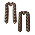 thumbnail image 2 of Fuzoiu Flower Crown Dog Print Graduation Sash,Graduation Stole,Unisex Adult Graduation Stole Shawl 91" Long,for Academic Commencements Shawl-Sharp Corner, 2 of 7