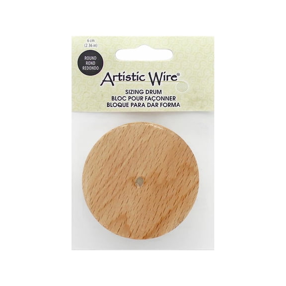 Artistic Wire Sizing Drum Round 6cm