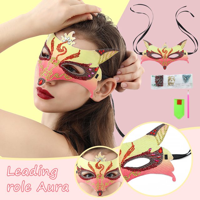 SMihono Adult Diy Point Diamond Individually Wrapped Masquerade Mask Home Decoration on Clearance