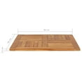 thumbnail image 5 of vidaXL Table Top Solid Teak Wood Square 80x80x2.5 cm, 5 of 5