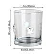 thumbnail image 2 of Halloween Clear Glasses Ghost Bat Black Cat Pumpkin Embossed Glass Tumbler Multipurpose Water Beverage Cup Drinking Glass for Water Coffee Halloween Table Party, 2 of 3