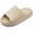Beige, variant on LAVRA Womens Cushion Cloud Slides Beach Pillow Sandals