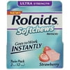 4 Pack Rolaids Softchews Antacid Strawberry Flavor 12 Chews Each