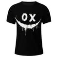 thumbnail image 4 of T-shirts for Men Printed Short Sleeve Casual Round Neck T-shirt Top Black XXL Mens Tops, 4 of 4