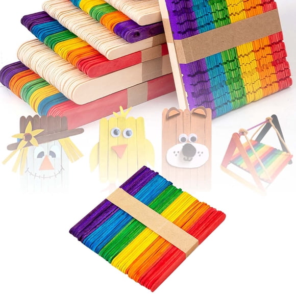 Natural Birch Colored Ice Sticks Handmade DIY Ice Sticks Baked Lollipop Sticks Friendly Additive Bagged Ice Sticks