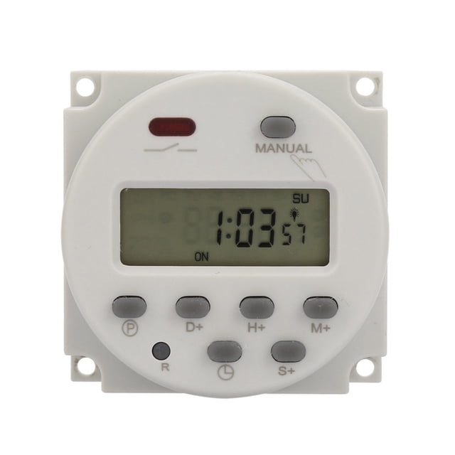 Dispositivo programable Tipo pequeño 7 días Temporizador de pantalla digital programable Interruptor 1S ~ 168h 5VA para control electrónico(220V AC)