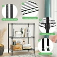 thumbnail image 4 of Wire Shelving 3 Tier Storage Shelf 23"Lx13.2"Wx30.2"H Adjustable Metal Shelves Unit for Small Places Kitchen Storage Rack Shelf Organizer, 450Lbs Capacity, Black, 4 of 7
