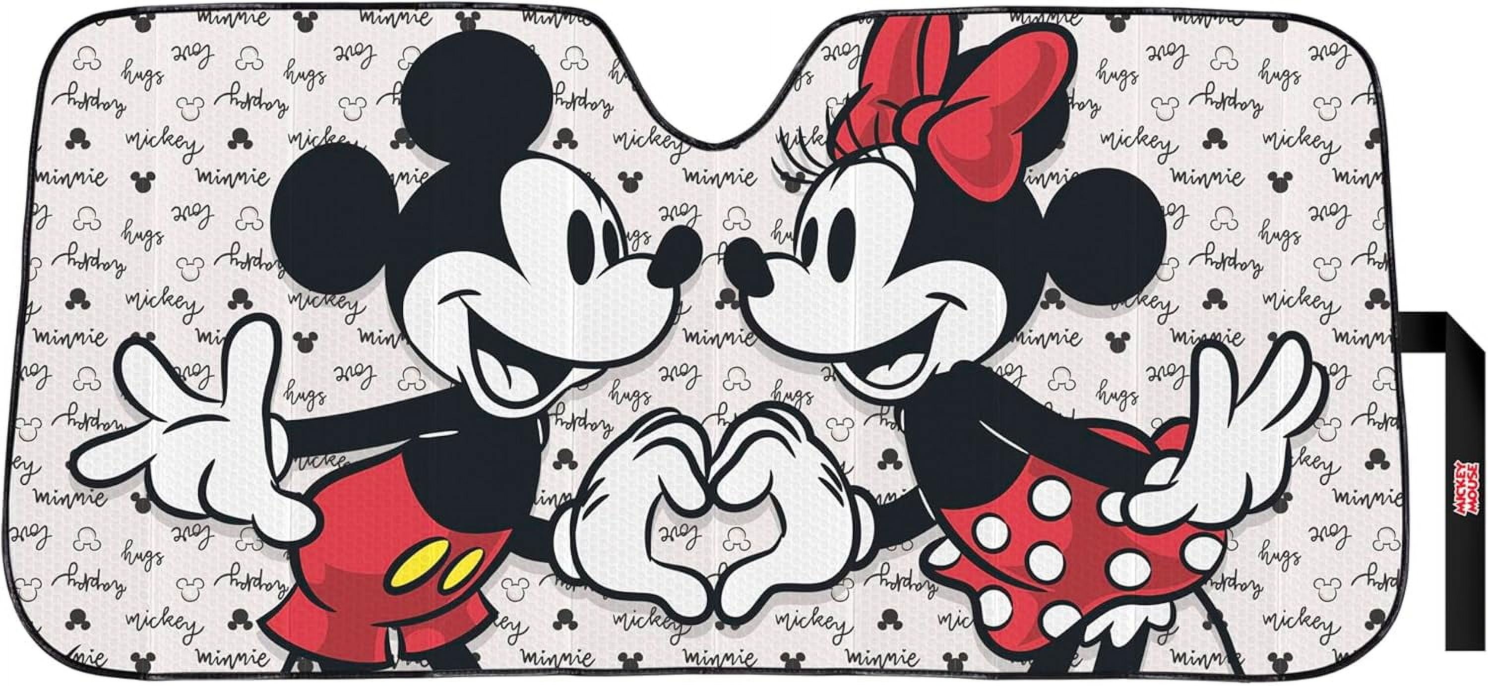 Disney Mickey and Minnie Mouse Love Windshield Sun Shade photo 1