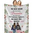 thumbnail image 3 of LHSHID Gifts for girlfriend Blanket Flannel Soft and Comfortable Anti static Bed Sofa Blanket 60x80in, 3 of 5
