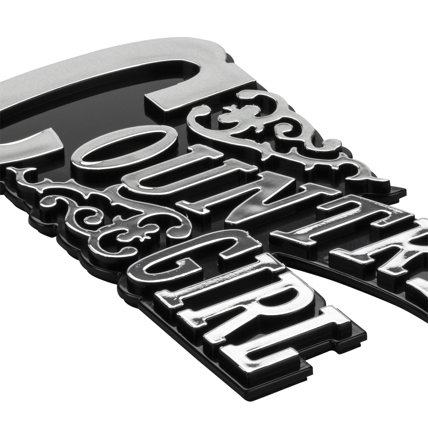 Pilot Automotive Silver \"Country Girl\"Stick-on Decoration Car...