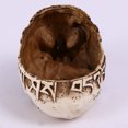 thumbnail image 5 of Cráneo humano realista Resina Halloween Candy Bowl Maceta Plato Estatua Escultura Esqueleto, 7.68 pulgadas, floral tallado JAMW Sencillez, 5 of 5