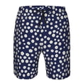thumbnail image 3 of Balery Daisies Flowers Traje de Baño Estilo Hawaiano para Hombre, Shorts de Secado Rápido con Bolsillos-XX-Large, 3 of 6