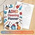 thumbnail image 4 of Adhd Cleaning Planner for Adults and Teens Adhd Cleaning and Organizing Planner Cleaning Schedule and Checklist Notebook List Daily Weekly Monthly for Home Chore Chart Adhd Daily Planner, 4 of 7