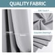 thumbnail image 3 of Cortinas de ventana ChrisDowa, tamaño pequeño, 102 cm de largo, color gris, 2 paneles, 3 of 6