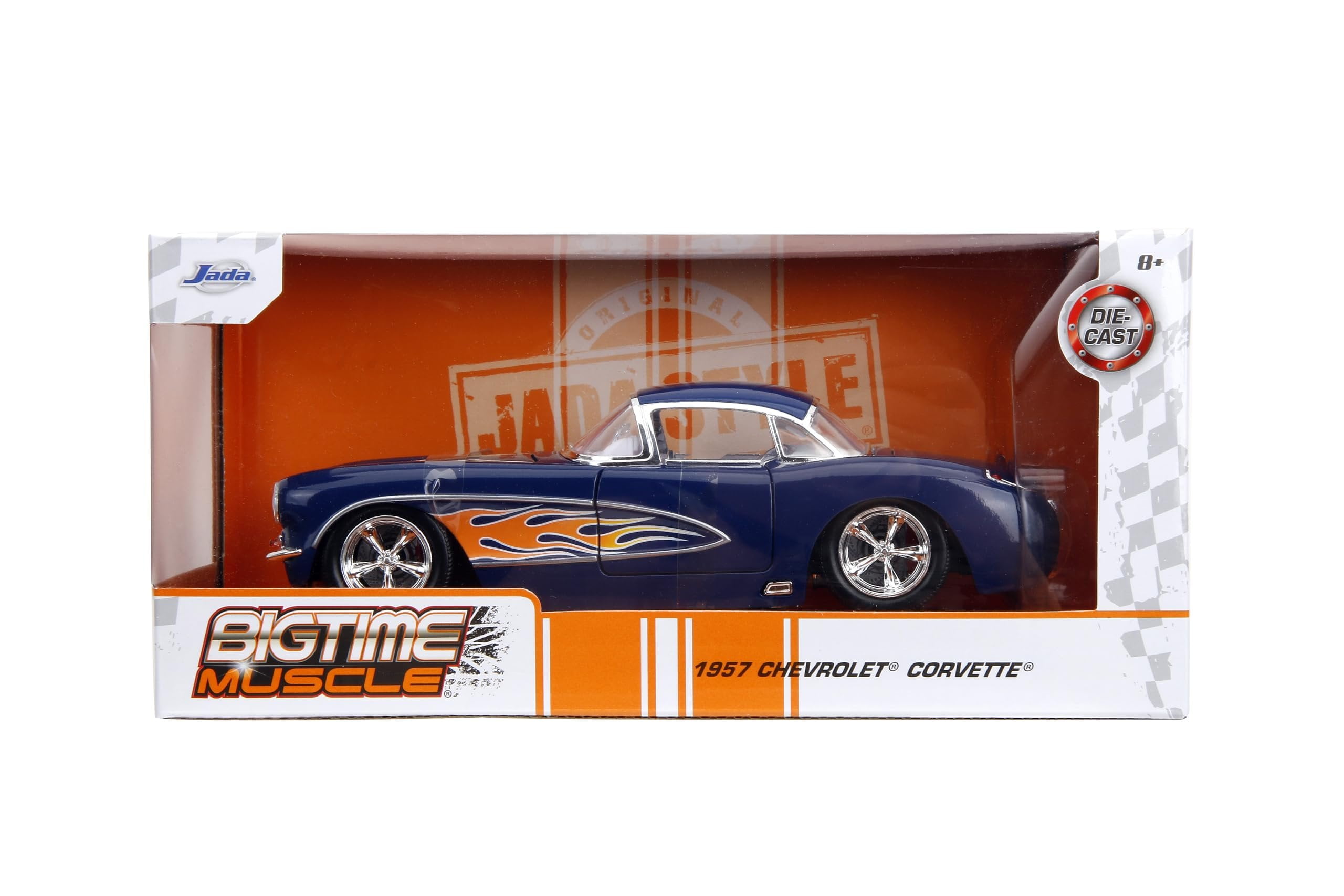 Big Time Muscle 1:24 1957 Chevrolet Corvette Die-Cast Car