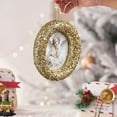 thumbnail image 4 of Luoshdecor Picture Frames Hanging Ornament,Gold Sliver Glitter Photo Frame for Christmas Tree Home Decor 5.3 in, 4 of 6