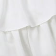 thumbnail image 5 of Women's High Waist Ruffle Flowy Mini Skirts Solid Lined Pleated Short Skirt Trouser (White L/3), 5 of 8
