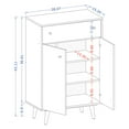 thumbnail image 3 of Liberty 1-Drawer 28.07" Storage Cabinet  in White and Aqua Blue, 3 of 10
