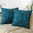 thumbnail image 4 of LALILO Throw Pillow Covers Waves Wavy Can Surface Art Backdrop Cloud Cushion Cover 18" x 18", 2 Pack, 4 of 6