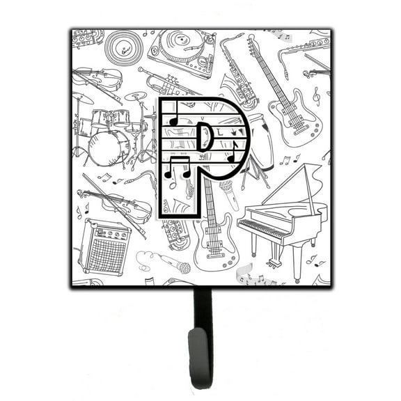 Letter P Musical Note Letters Leash or Key Holder