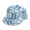 thumbnail image 1 of Gorra de béisbol de poliéster con estampado de dinero para adultos, 1 of 1