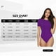thumbnail image 5 of Balery Purple Body de cuello redondo de manga corta para mujer Tops de manga corta Tops básicos-Large, 5 of 7