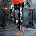 thumbnail image 2 of mgoYE Halloween Pants Women Women's Halloween Ankle Length Seasonal Printed Leggings Women Legging Size XL, 2 of 7