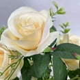 thumbnail image 2 of Ukeler Artificial Rose Flowers Bouquet Beige Champagne 2 Bunches Realistic Silk Artificial Flowers for Home Decoration Party Festival Wedding Decor, 2 of 6