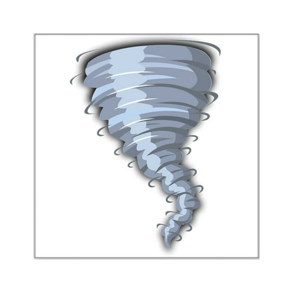 CafePress - Cartoon Tornado Sticker - Square Sticker 3" x 3"