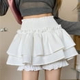 thumbnail image 1 of Lefu Two-Layer Skirt Ballet Skirt Korean Style Cute Has Lining Tennis Short Skirt, 1 of 9
