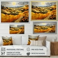 thumbnail image 4 of Designart "Countryside Yellow landscapes Patchwork I" Modern Floater Framed Canvas Art Print, 4 of 7