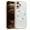 White, variant on for iPhone 16 Plus Case Magnetic Ultra Slim Plating Design, TPU PC Hybrid Shockproof Anti-Scratch Back Cover, Lightweight Drop Protective Phone Case Cover for iPhone 16 Plus, White