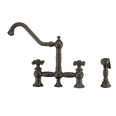 Whitehaus Whkbtcr3-9201-Nt Vintage Iii Plus 1.5 GPM Widespread Faucet - Bronze