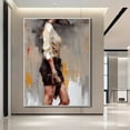 thumbnail image 2 of Woman's back abstract handmade oil painting, original women's oil painting art oil painting decoration, women's living room decoration,61*46cm (24*18) inches, unstretched frameless, 2 of 5