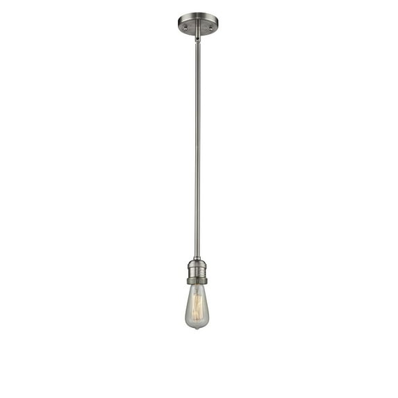 Innovations 1-LT LED Bare Bulb Mini Pendant - Brushed Satin Nickel - 200NH-S-SN-LED